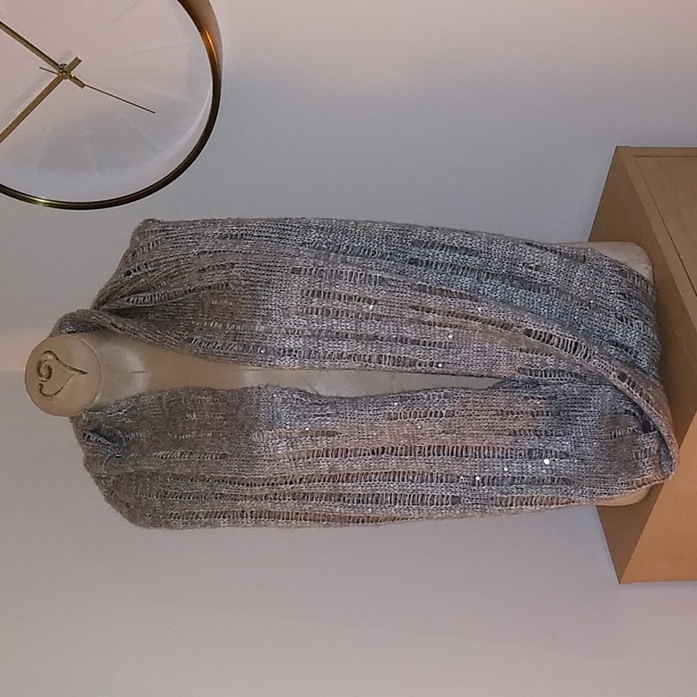 Express Gray Infinity Scarf